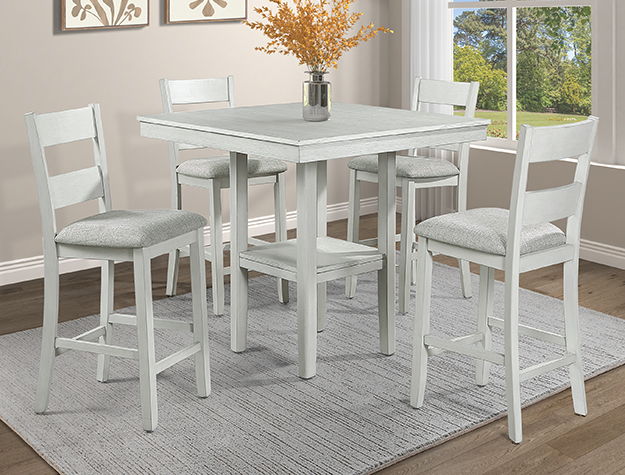LESTER 5-PK CT HT TBL SET DRIFTWOOD
