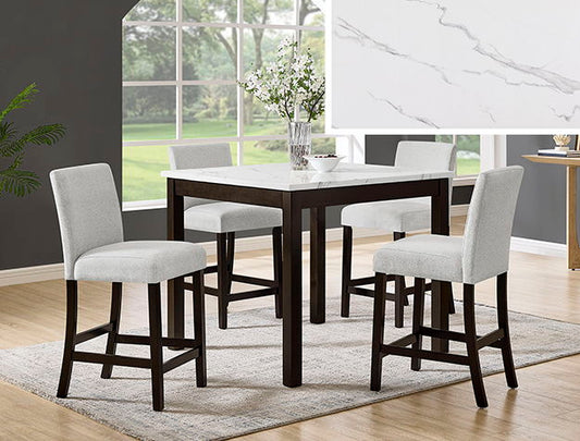 LENNON 5-PK COUNTER HT SET-BROWN