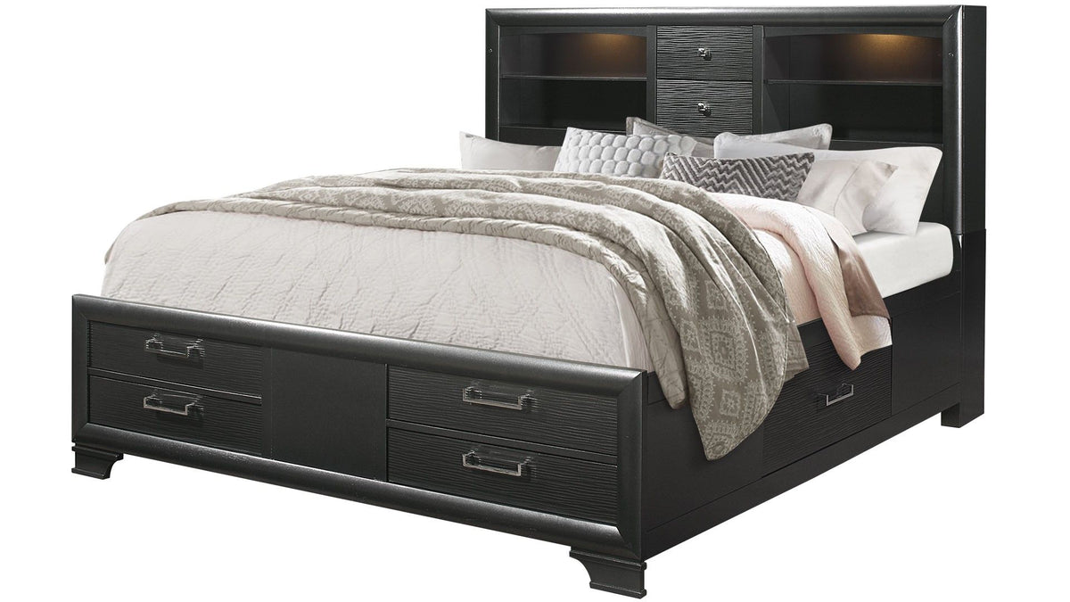 Jordyn - 5 Piece Queen Bedroom Set - Gray