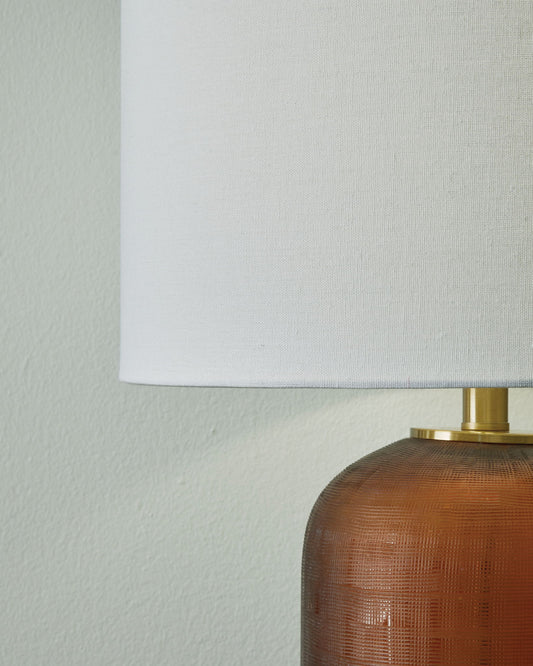 Farberman - Glass Table Lamp - Amber