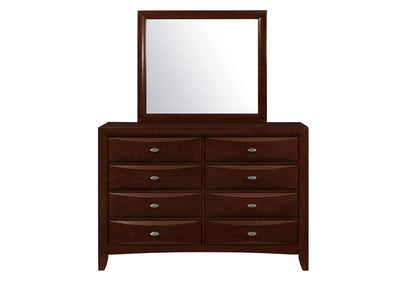 Linda - 5 Piece King Bedroom Set - Merlot