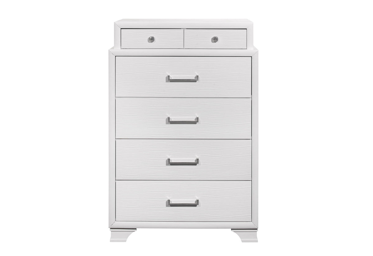 Jordyn - 5 Piece King Bedroom Set - White