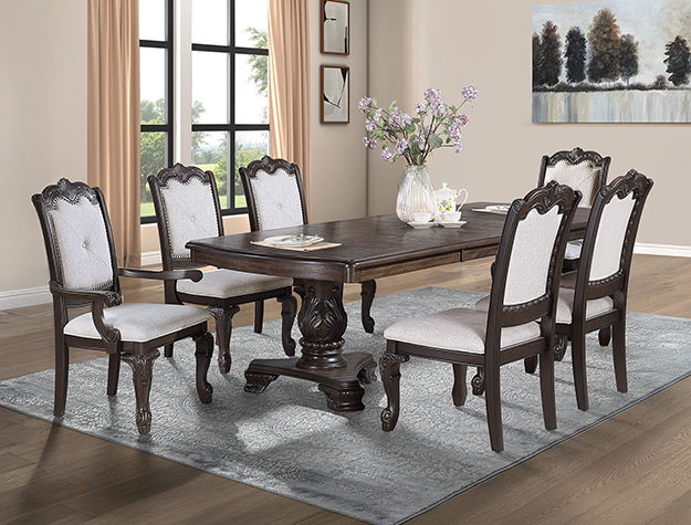 KIERA DINING GROUP-COFFEE BROWN