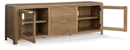 Rencott - Extra Large TV Stand - Light Brown