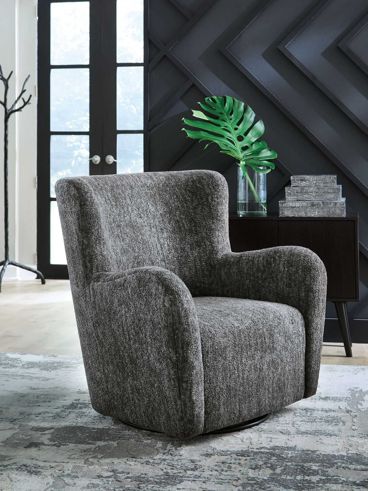 Rowenburg - Swivel Glider Accent Chair