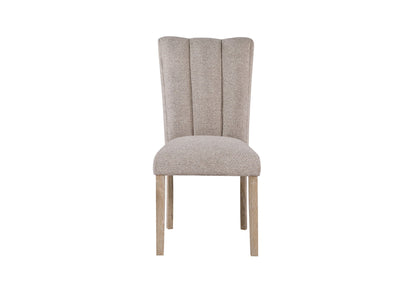 D02 - 5 Piece Dining Room Set (D02 Dining Table And 4 D8683 Dining Chairs) - Beige / Natural / White