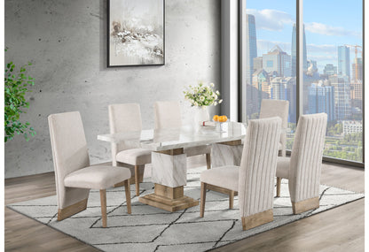 D12 - 5 Piece Dining Room Set (Dining Table And 4 Dining Chairs) - Natural