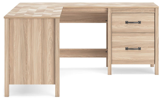 Battelle - 60" Home Office Desk With Return - Tan