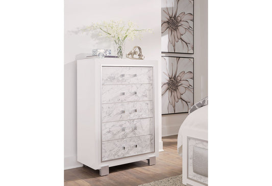 Santorini - 5 Piece King Bedroom Set - White