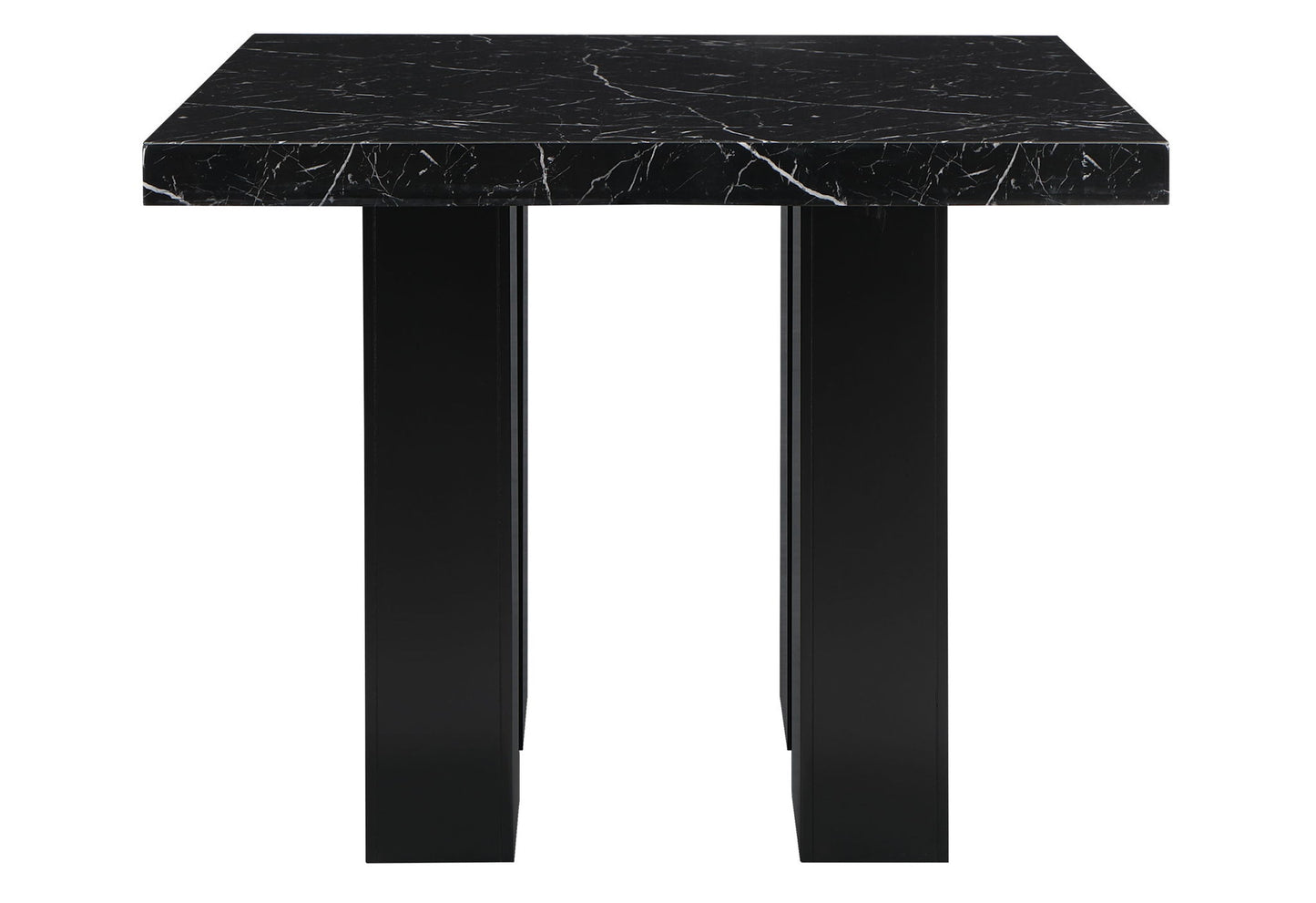 D04 - 5 Piece Dining Room Set (Bar Table And Four Bar Stools) - Black