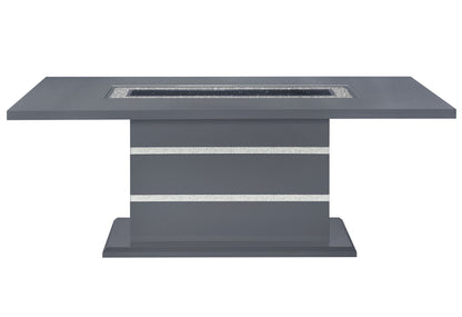 Monaco - 5 Piece Dining Room Set (Dining Table And Four Dining Chairs) - Dark Gray