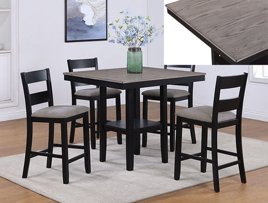 LESTER 5-PK CT HT TBL SET L.GREY