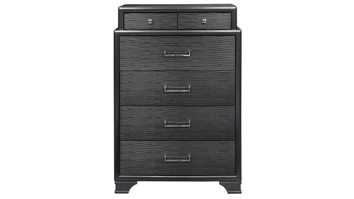 Jordyn - 5 Piece Queen Bedroom Set - Gray