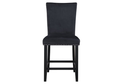 D04 - 5 Piece Dining Room Set (Bar Table And Four Bar Stools) - Black / White
