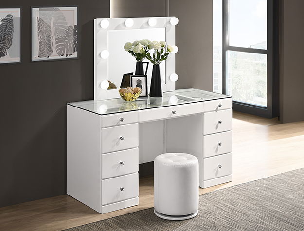 AVERY/LUXO VANITY WHITE