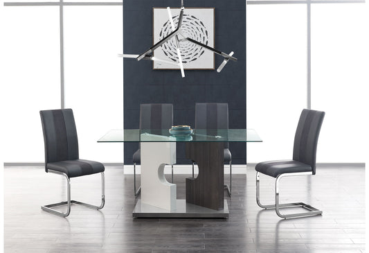 D219 - 7 Piece Dining Room Set (Dining Table And 6 Dining Chairs) - Gray