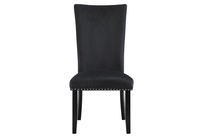 D03 - 7 Piece Dining Room Set (Dining Table And 6 Dining Chairs) - Black